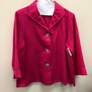 Fridaze brand long sleeve hot pink top size S